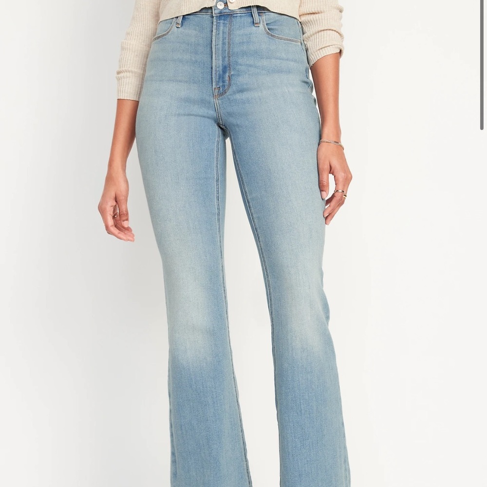 OLD NAVY Light Wash Wow Flare Denim Jeans